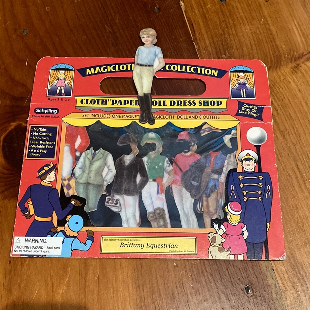 BRITTANY EQUESTRIAN Magnetic Paper Doll Set Jockey Schylling